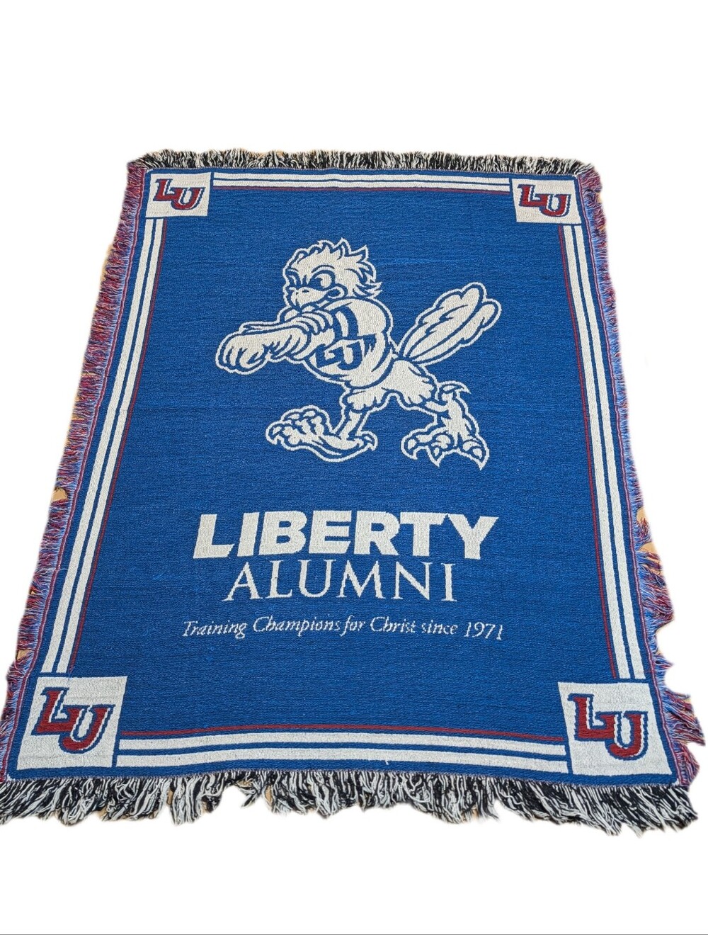 Liberty University Flames Throw Blanket